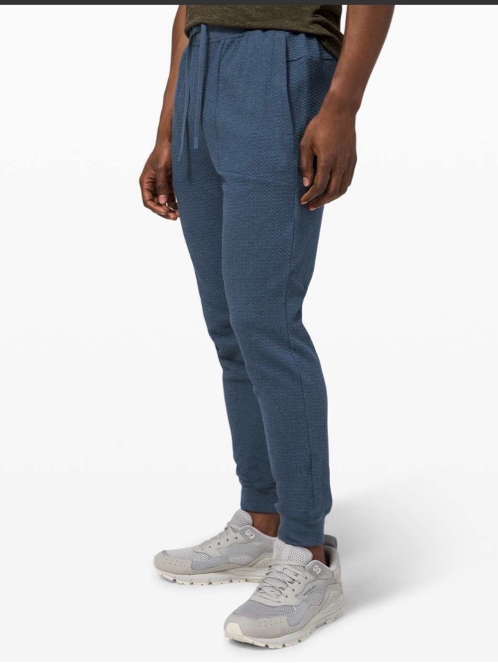 Lululemon At Ease Jogger Men’s Large Heathered Iron Blue Athleisure M5642S